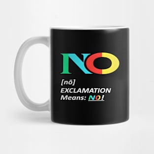 No Means No Mug